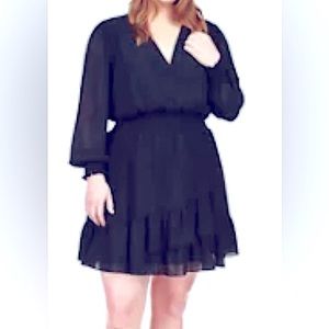 Gently used MICHAEL Michael Kors Solid Ruffle Dress